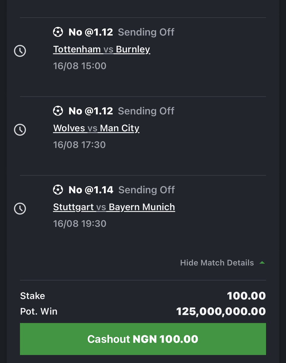 BOSSTIPZ22's tweet photo. Sending off (No) On Sportybet Win 125M Ready 

Code is Ready Who is Ready?
Say win and retweet if you are ready &amp; Like ❤️ this post https://t.co/wpeQks0BOR