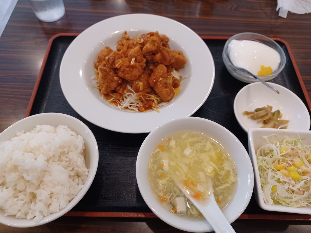 ridergameyu's tweet photo. #龍盛楼
日替わりランチ（ユーリンチー）760円
https://t.co/oOQ6VaniZR
#遊のグルメ記録
#武蔵小金井
#ランチ https://t.co/FHykC9pnLZ