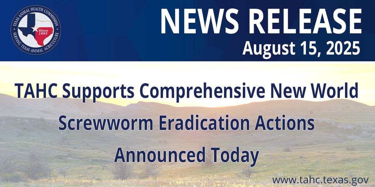 Texas Animal Health Commission tweet media