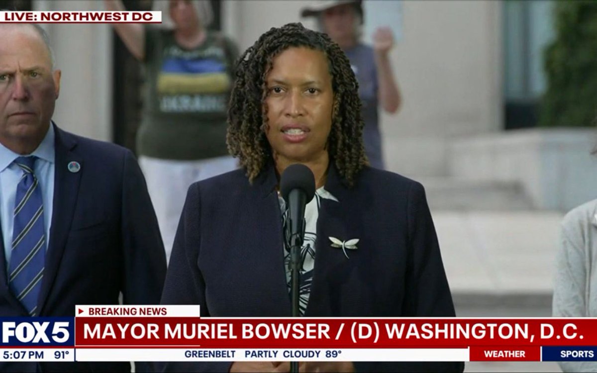 BREAKING: DC Mayor Bowser announces that the District and the Trump administration have reached an agreement that DC Police Chief Pamela Smith will remain in command after last night’s attempt by AG Bondi to install DEA chief Terry Cole as emergency police commissioner.