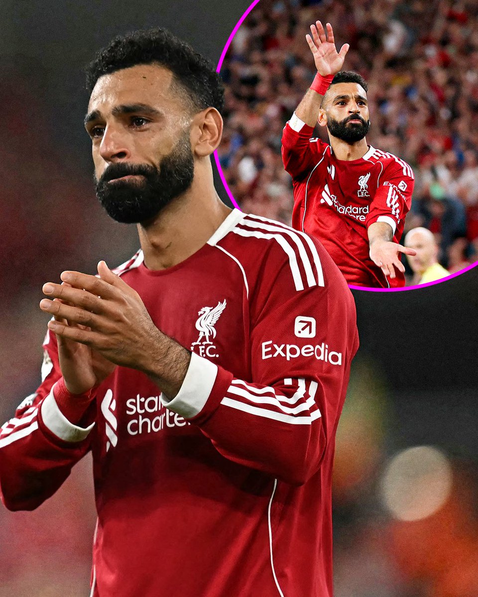 Mo Salah was brought to tears at full-time as Jota's song echoed around Anfield. 

After scoring in the 94th minute, he also did Jota's celebration ❤️