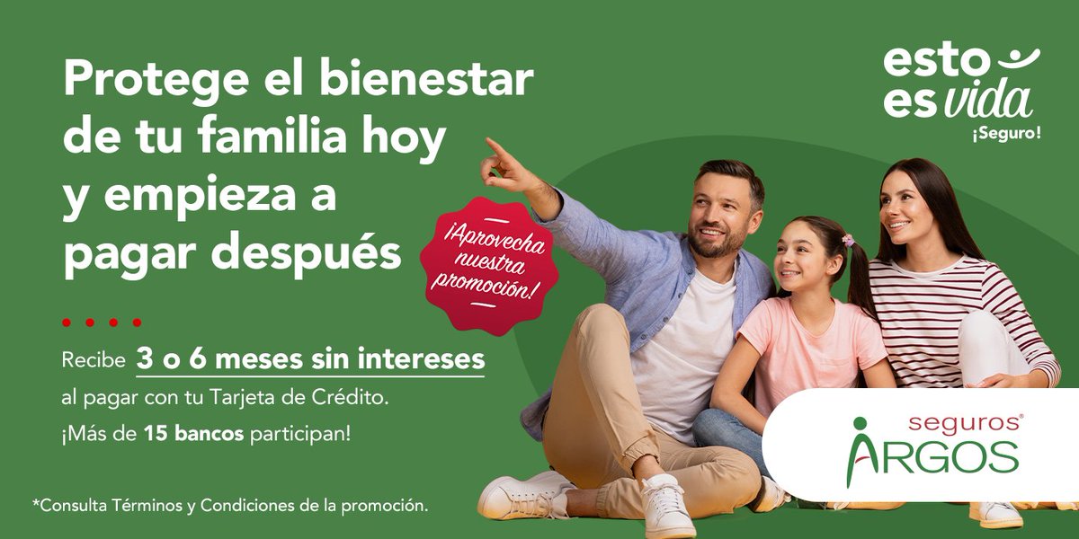 Con Seguros Argos, proteger a tu familia es más sencillo. Conoce todos los beneficios que tenemos para ti al contratar Esto es Vida... ¡Seguro!
