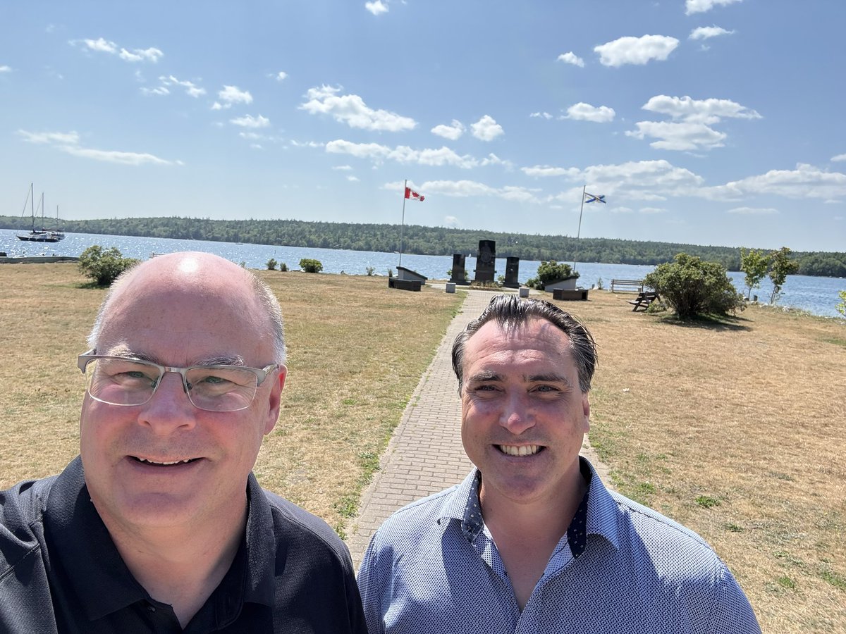 Great visit today with my colleague, the Hon. Nolan Young - MLA for Shelburne County #Thankyou #novascotia