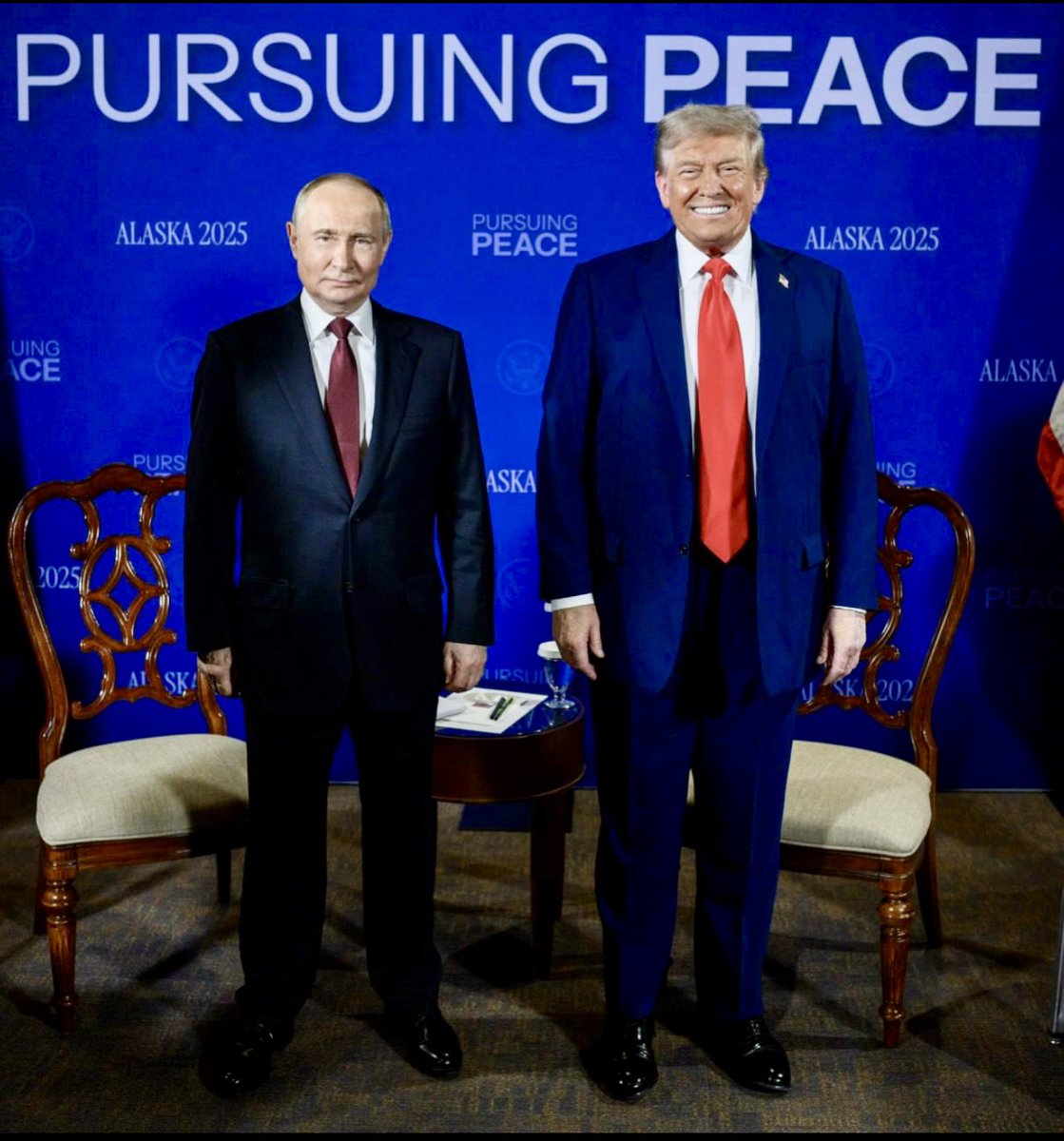 PURSUING PEACE..OR ..? 
#Putin #Trump #Alaska