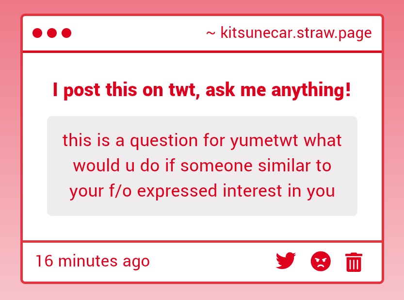 bold of you to assume there's someone like my f/o out there