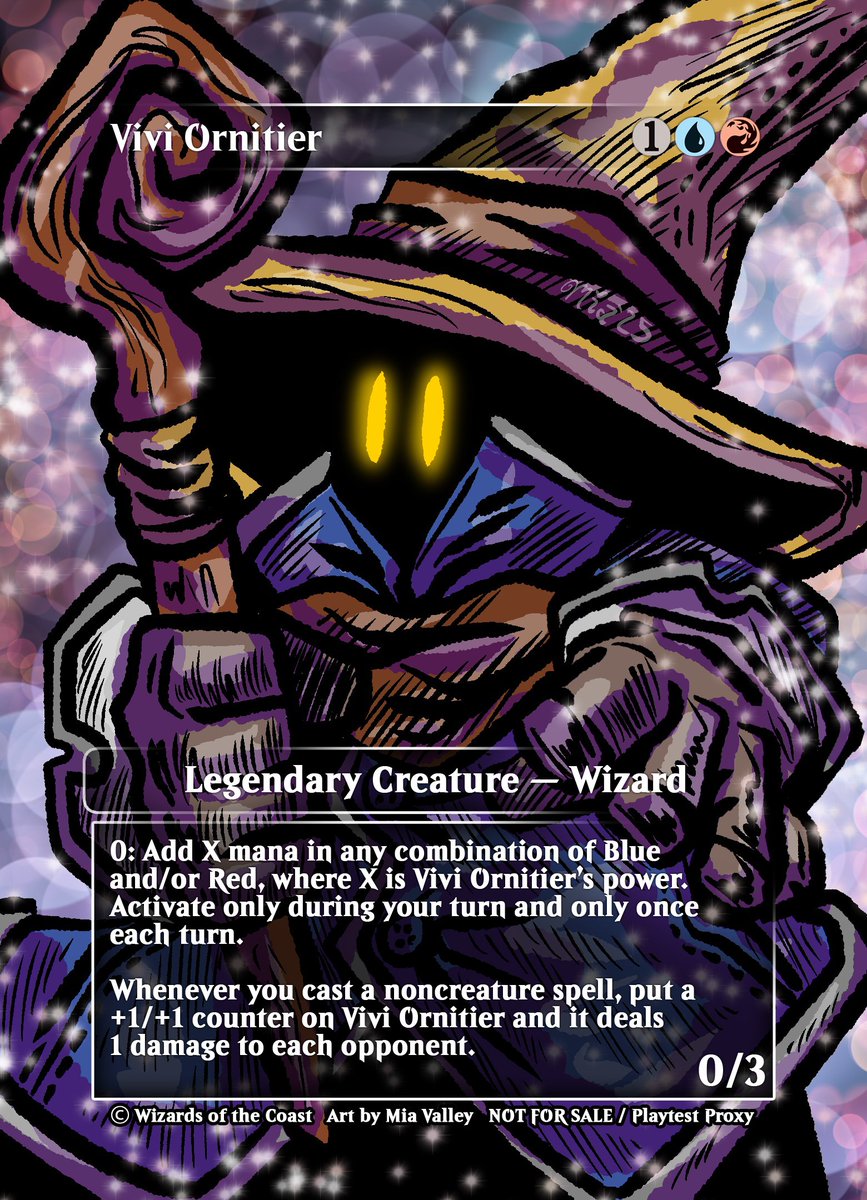 ArtbyMiaValley's tweet image. Muh Vivi #proxy if anyone wants to save a few! #mtg