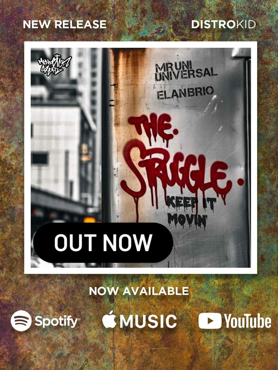 The Struggle (Keep It Movin') (feat. Mr Uni Universal &amp; Elan Brio) by Minister Squad share.google/dEtopglTYti8I9…