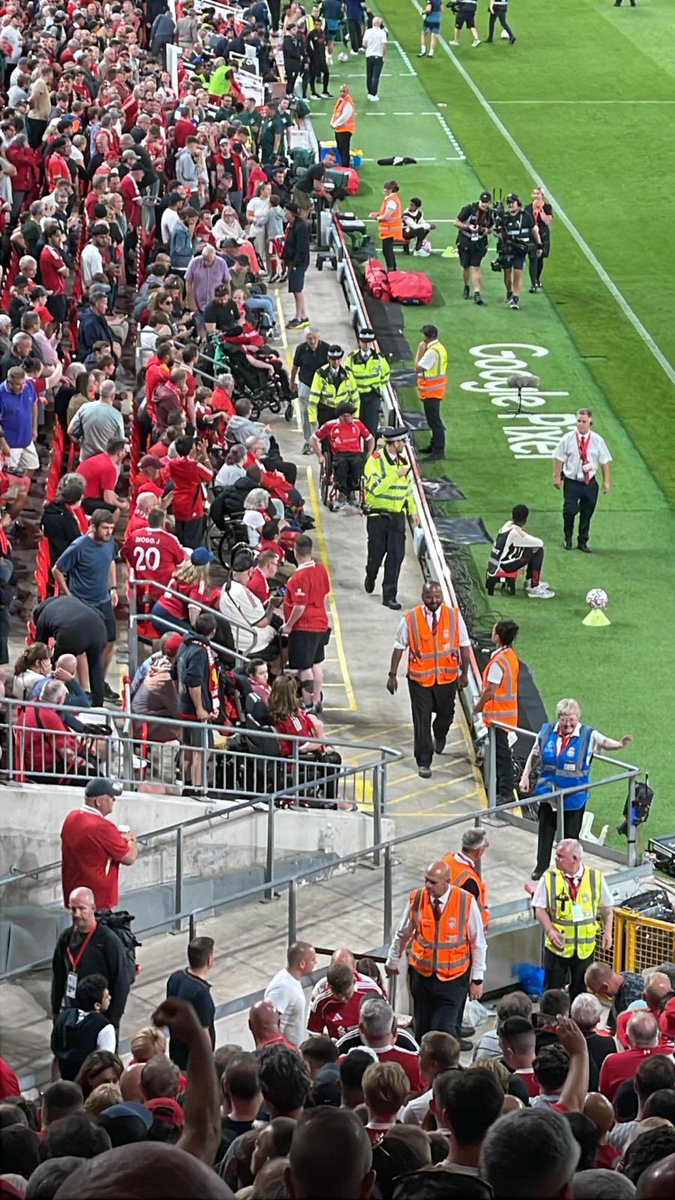 Evo1280's tweet photo. @marvinabbey A couple of mins after it happened. Hopefully banned from every ground for life. https://t.co/JueGNBqrKM