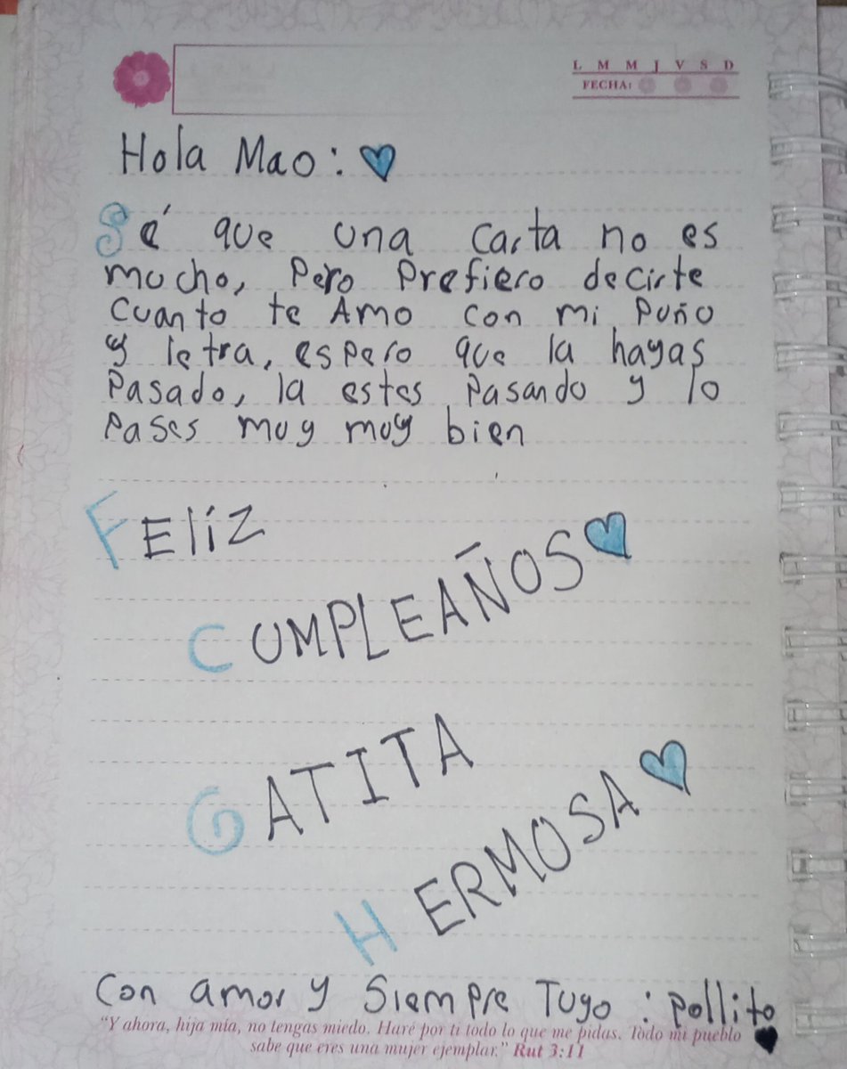 pollitoflamingo🥛📘/☠️🌹/⛩️🪷/🪖🎀/⭐/⚡🦡/🖍🐟 (@pollitoflamingo) on Twitter photo Felíz cumpleaños Gatita Hermosa, Te Amo Mucho, Chuu~💙
( Perdón por la letra, andaba escribiendo nervioso jeje~)
<a href="/MaoMichiyo/">Michiyo Mao 🥛📘 導世まお</a>
#maoparty2025 Felíz cumpleaños Gatita Hermosa, Te Amo Mucho, Chuu~💙
( Perdón por la letra, andaba escribiendo nervioso jeje~)
<a href="/MaoMichiyo/">Michiyo Mao 🥛📘 導世まお</a>
#maoparty2025