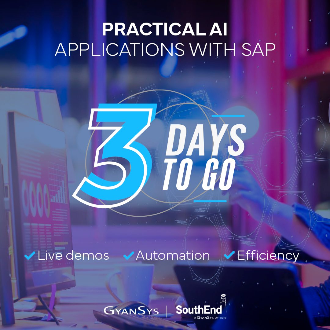 southendcorp's tweet photo. 🇧🇷⏳ Faltam 3 dias! No SAP NOW AI Tour Brazil, descubra como unir SAP e IA para otimizar processos e levar seu negócio ao próximo nível. https://t.co/eN91UI4lKB