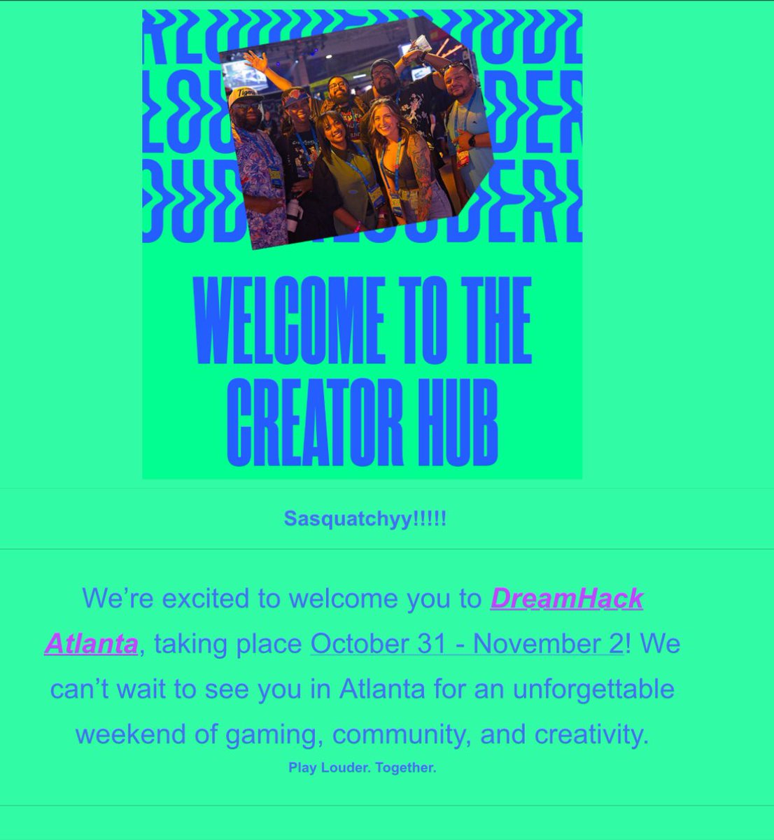 Sasquatchyy (@sasquatchyy) on Twitter photo Oh word 👀 <a href="/DreamHackNA/">DreamHack North America</a> thank you so freaking much!
Use code SASQUATCHYY  for 15% off!!! Oh word 👀 <a href="/DreamHackNA/">DreamHack North America</a> thank you so freaking much!
Use code SASQUATCHYY  for 15% off!!!