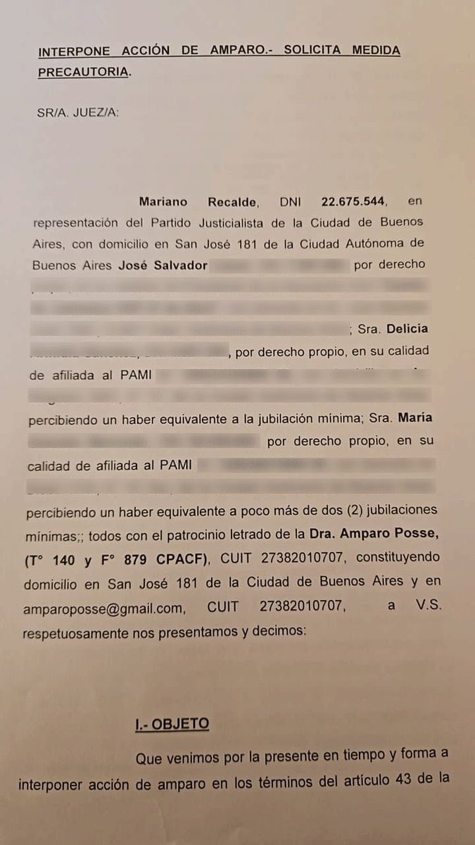 marianorecalde's tweet photo. YO TAMBIÉN FIRMÉ…
Un amparo para que le devuelvan los medicamentos gratuitos a los jubilados de la Ciudad. 

Los jubilados a los que en 2001 les recortaste el 13% y ahora los mandás a reprimir todas las semanas. https://t.co/Vei0wQ04WR