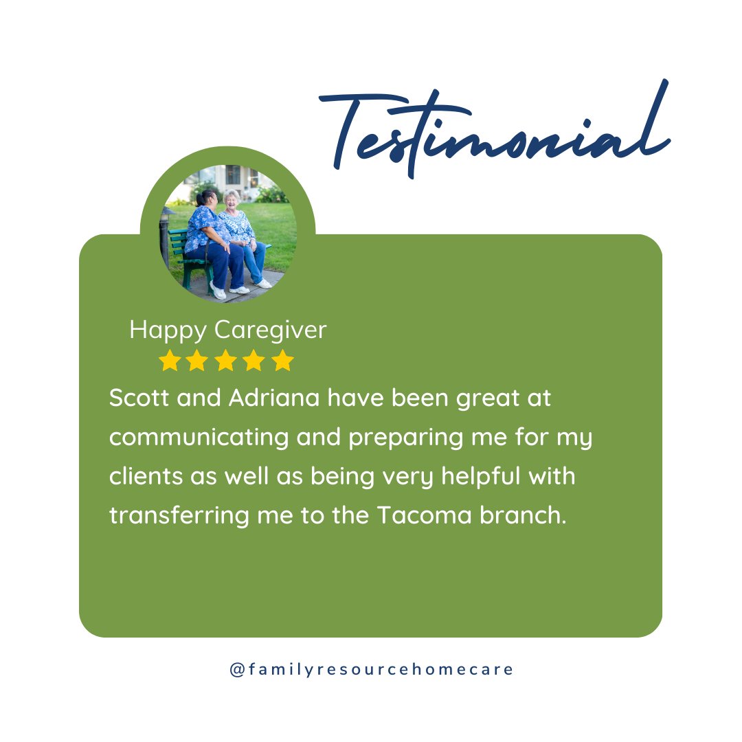 FRHomecare's tweet image. 🏆 Our caregivers are at the heart of everything we do — and they’re sharing why Family Resource Home Care feels like home.

#CaregiverRecognition #CaregiverLife #TeamFRHC #HomeCareCareers #FamilyResourceHomeCare