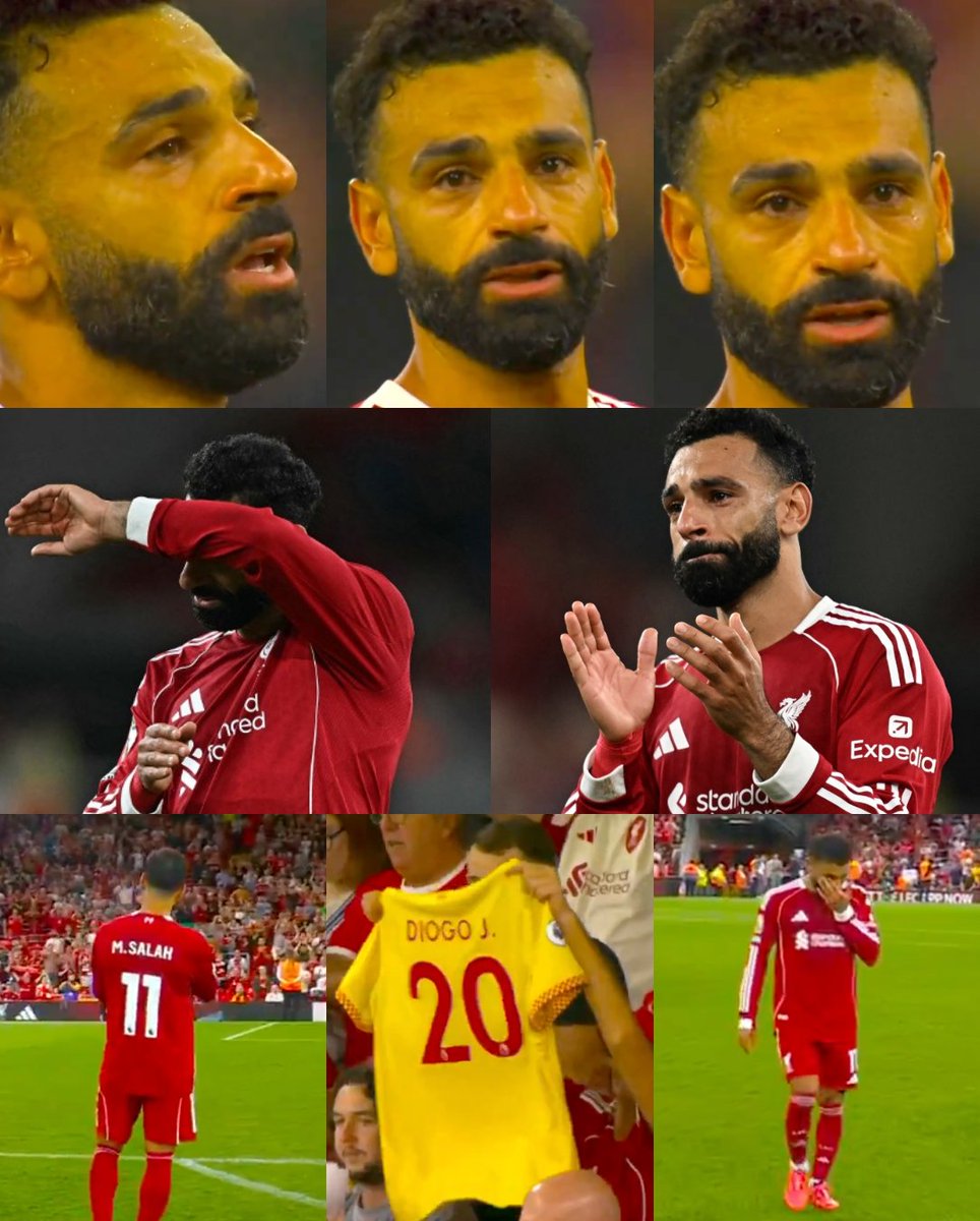 Ufff, este momento en Anfield. Justo después del emocionante triunfo del Liverpool en el inicio de la nueva temporada de Premier League, los aficionados se pusieron a entonar el cántico de Diogo Jota. Mohamed Salah se paró frente a los hinchas reds para aplaudirles el gesto y,