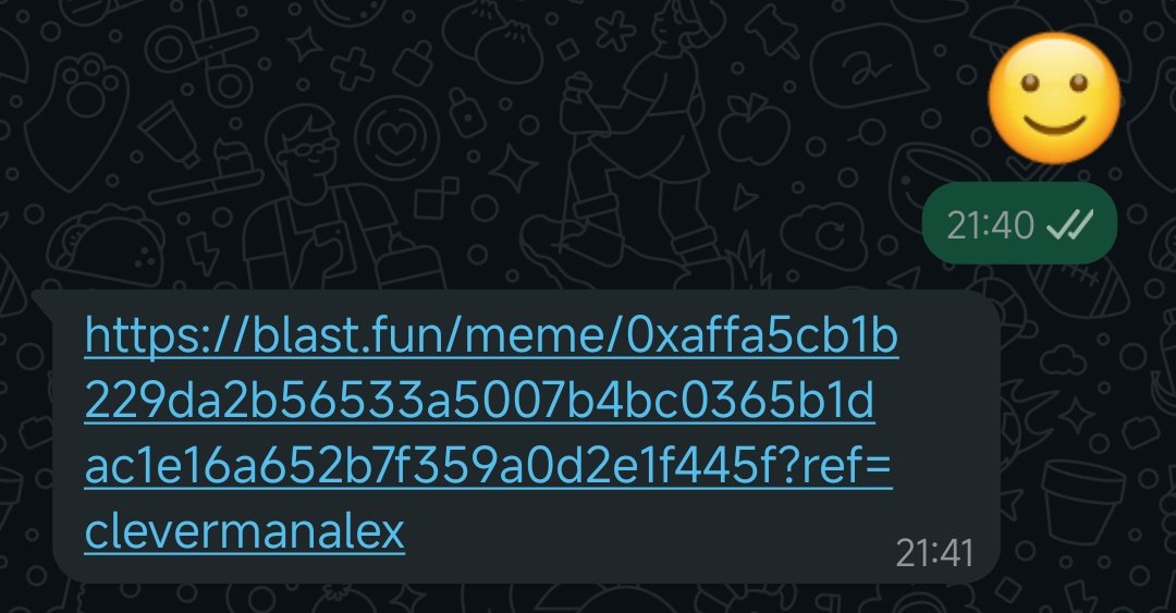 Thanks bro!! 
Bought some $BLAST... <a href="/Cleverman_Alex/">Cleverman Alex 🦭/acc 🪖</a> send...