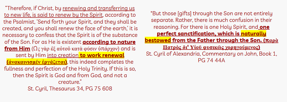 <a href="/WalmartThomist/">Christian B. Wagner 🔫🐒</a> Natural progression of the Spirit from the Son is always to creation according to St. Cyril:

You should watch the video I made on this! youtube.com/watch?v=iXEc3O…