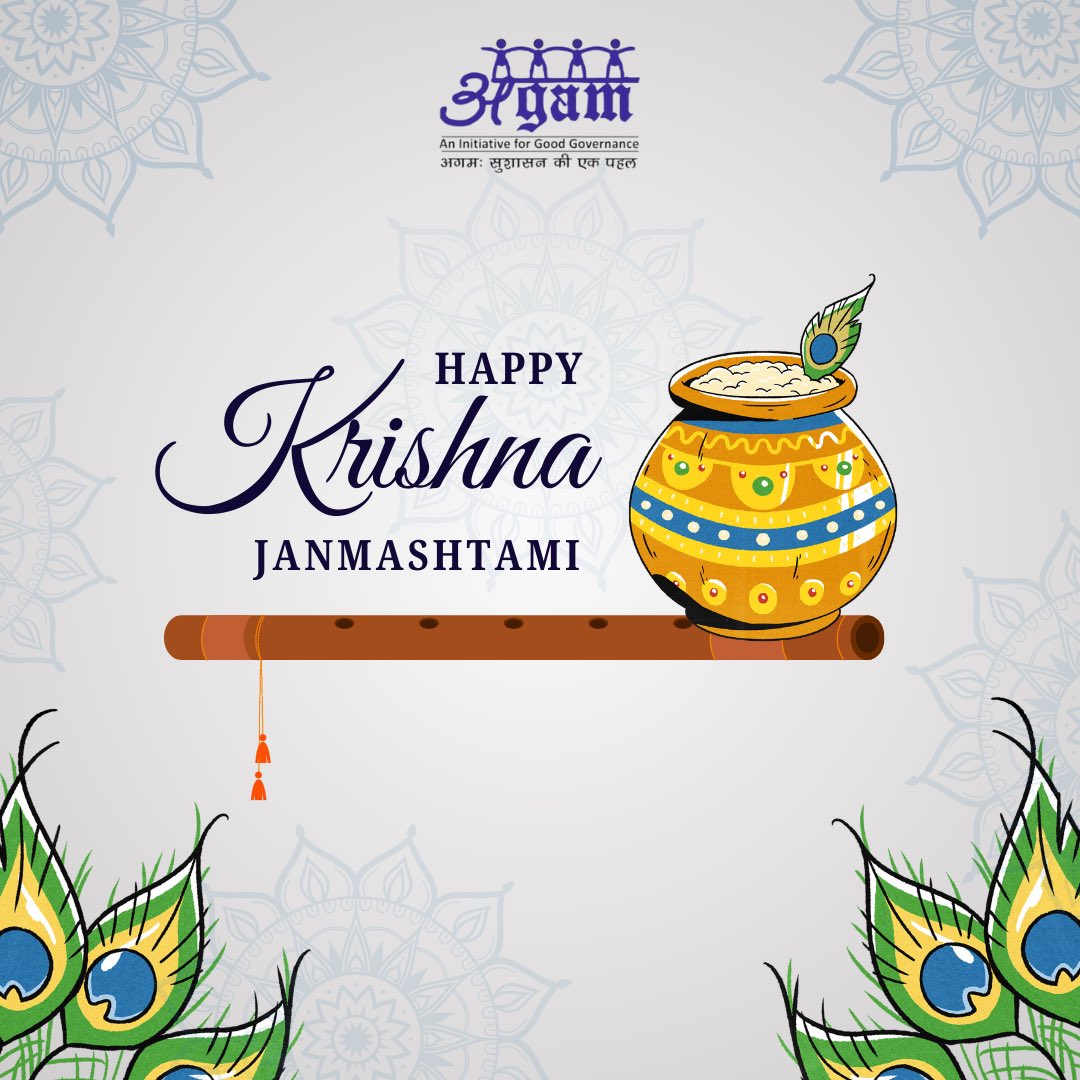 AgamMovement's tweet photo. 🌸✨ On this sacred day of Janmashtami, we celebrate the birth of Lord Krishna — the embodiment of love, wisdom, and compassion. May his blessings bring harmony, joy, and prosperity to all. 🙏💫

Wishing you and your family a divine and blissful Janmashtami. 🌼🎶 https://t.co/LwFFymUi0P