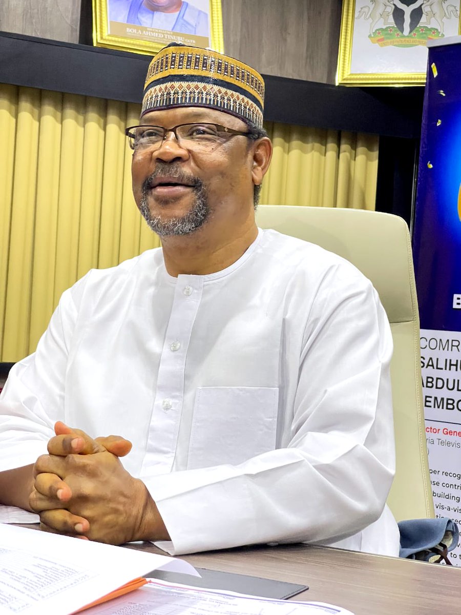 ZETSI_Africa's tweet photo. ZETSI AFRICA PASSES VOTE OF CONFIDENCE ON MR. SALIHU ABDULHAMID DEMBOS, DIRECTOR GENERAL, NIGERIAN TELEVISION AUTHORITY (NTA)

ZETSI Africa, under the leadership of its Chairperson, Amb. Ibrahim Abdulrazak Imam, HRA, today, August 15, 2025, proudly passes a resounding https://t.co/D32hmHvYhw