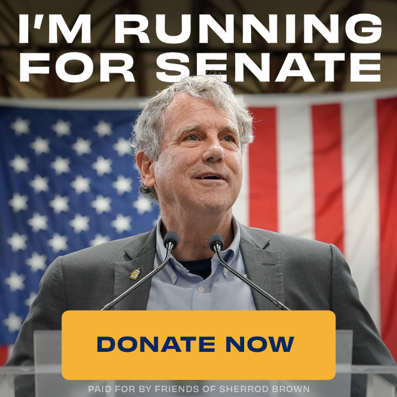 SherrodBrown's tweet photo. Hi, it’s Sherrod Brown! I’m running for Senate, and I’m personally asking for your support. I’ve spent my life fighting for workers and families, and I need your help to keep up the fight. Will you chip in now to be part of our grassroots movement?