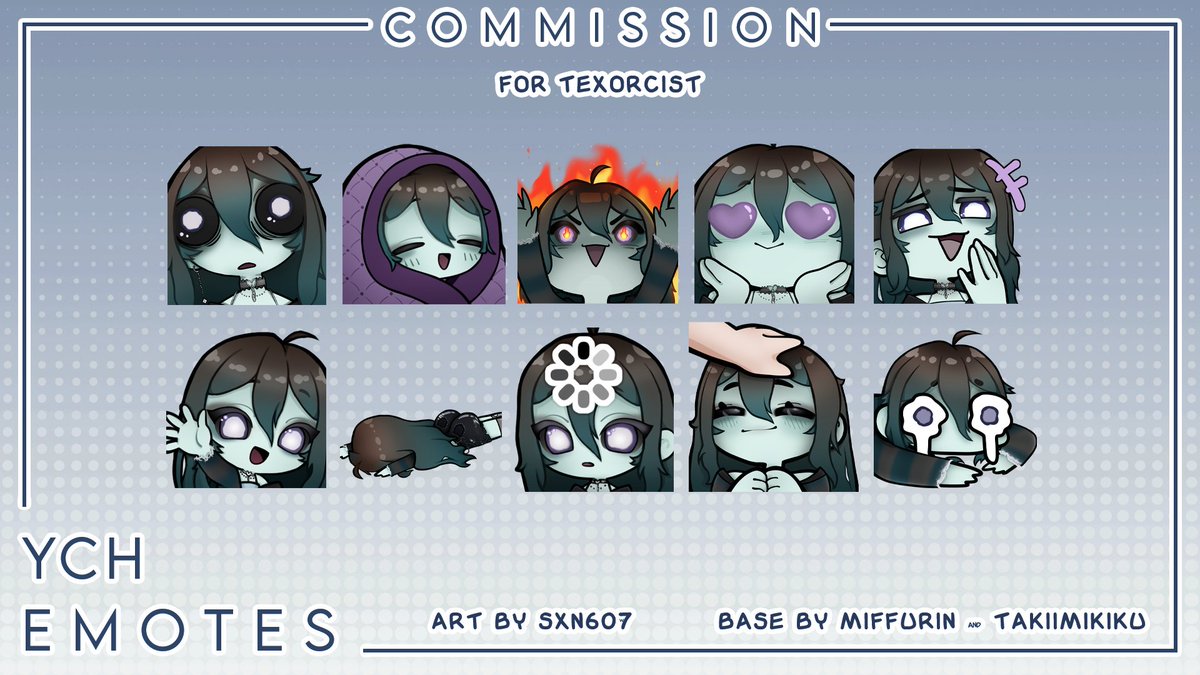 sxn607's tweet photo. emotes for: @Texxorcist ✧
thank you so much! ✧

#emotes #vgen https://t.co/X05N7STnvj