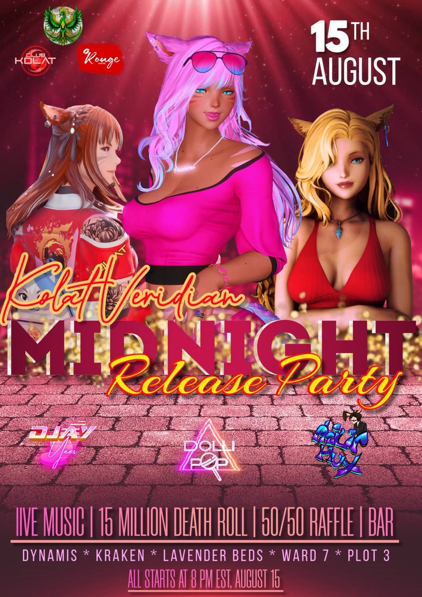 Kolat Veridian-Large Version MIDNIGHT RELEASE PARTY
FT. <a href="/djayYAMS/">djayYAMS</a> <a href="/_Dollipop/">Dollipop</a> &amp; Phil Hux!
It’s a midnight release with no product to buy-just music, drinks, danger and maybe some doom. Bring friends, your luckiest die, and your worst intentions…
8p-2a ET
Dyn|Kraken|Lav Beds W7 P3