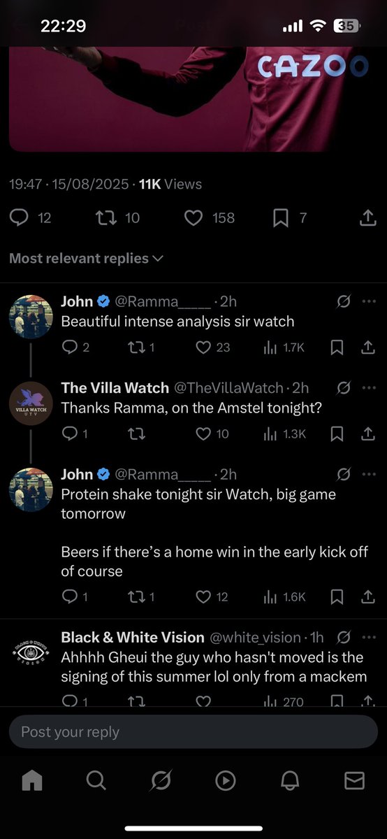 Fully grown bloke yina. Having a conversation with himself on 2 separate accounts man