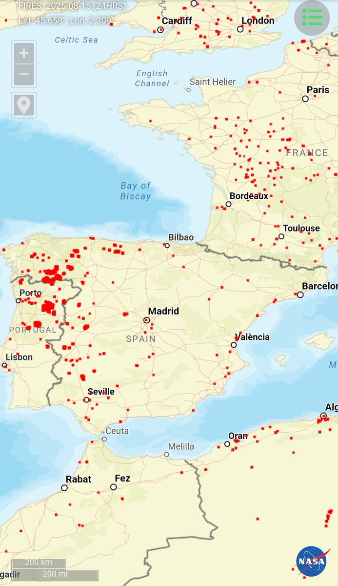 ferrandalmau78's tweet photo. Hotspots detectados por la @NASA en las últimas 24h y previsión ECMWF
(T y Hr)

Toda precaución es poca. No somos ni medio conscientes de la que se nos puede venir encima en el este peninsular los próximos días si no evitamos todas las igniciones evitables... 

Mucha prudencia https://t.co/Q3gqNxCm5j