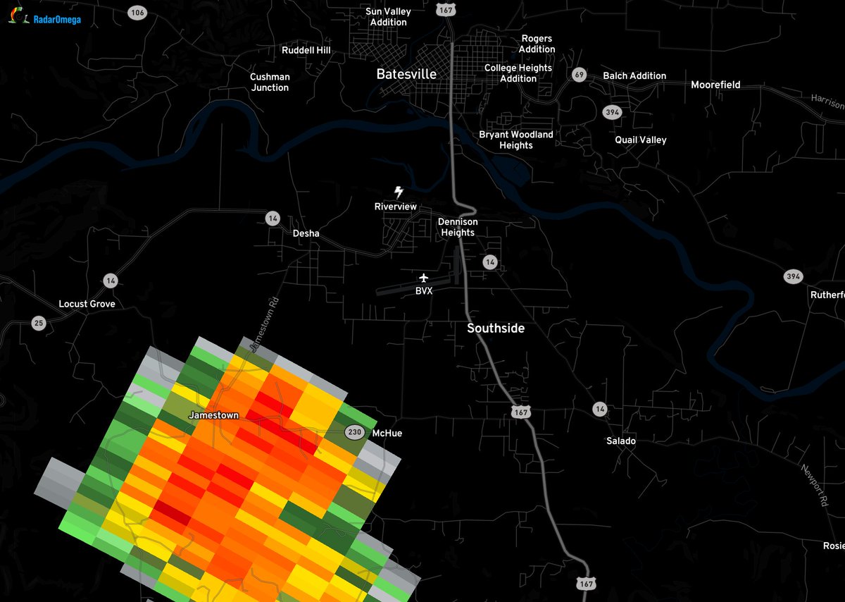 Check out this lightning strike away from the storm. Was LOUD. Also has reportedly caught a yard on fire where it hit. #arwx