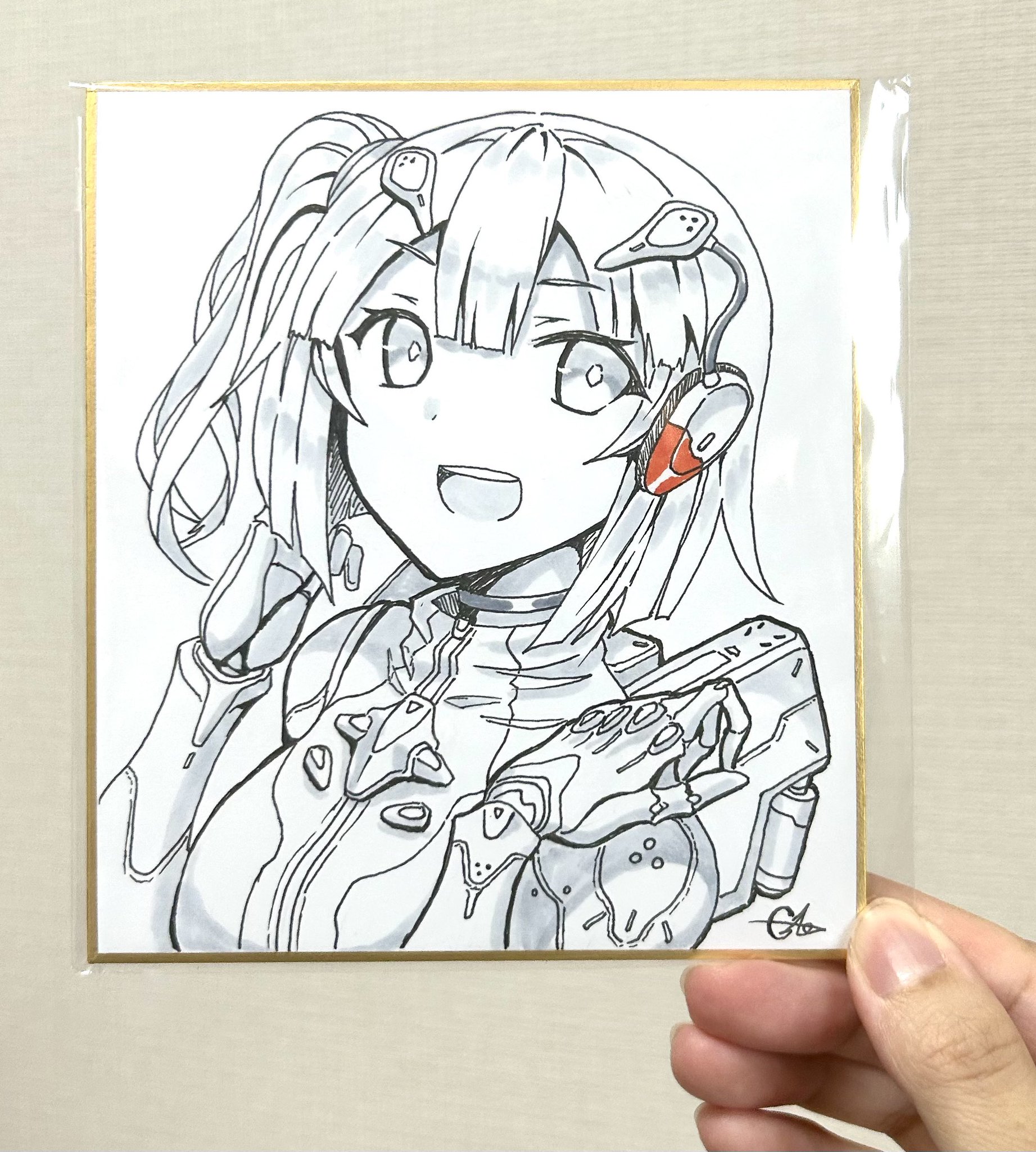 虫原　c105 コミケ105 直筆イラスト色紙　手書き色紙　オリジナル 虫原 c105 コミケ105 直筆イラスト色紙 手書き色紙 オリジナル