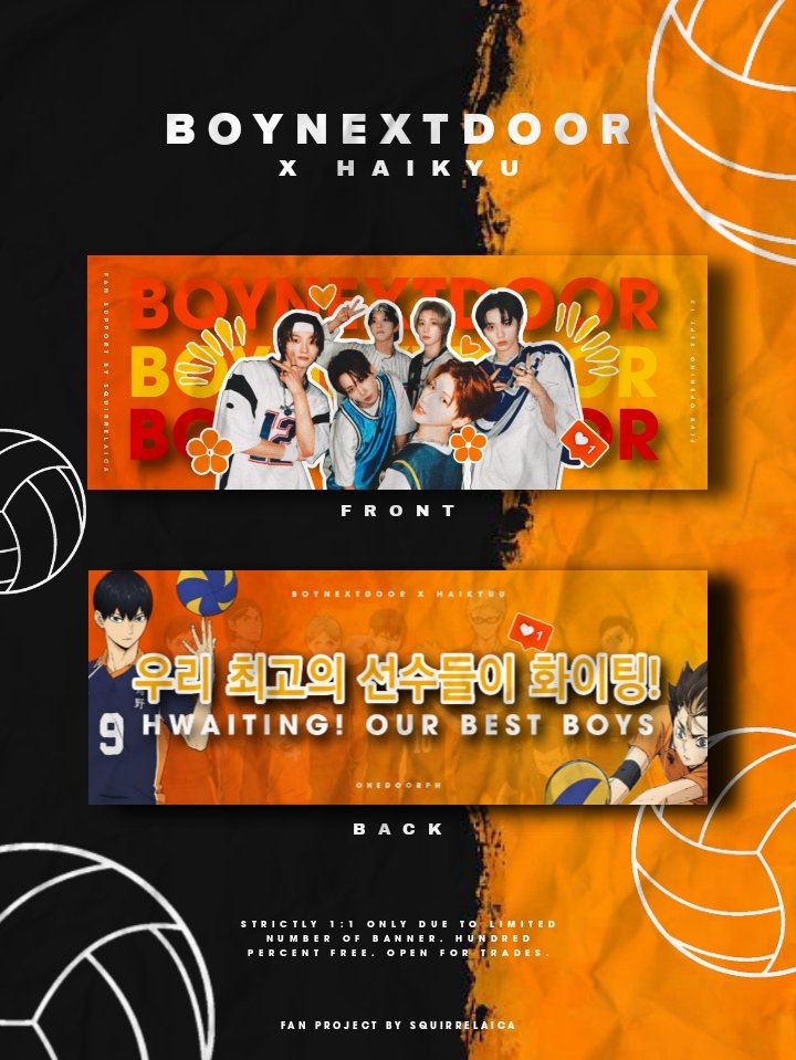 squirrelaica's tweet photo. OFFICIAL POST
Boynextdoor × FIVB × HAIKYUU 🟠🏐
fan support by : @squirrelaica

☆ Rt &amp; like so more juandoor cam claim
☆1:1 ratio, limited quantity 
☆DM for trades

DATE : Sept 12, 2025
LOC: TBA

#BOYNEXTDOOR #보이넥스트도어 #FIVB #WCH2025 #WCHCelebrityAmbassador https://t.co/BV9OQHhatn