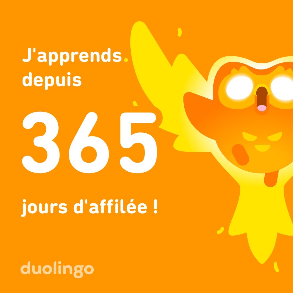 neco__kt's tweet photo. デュオリンゴ1年継続しましたー！🥳
#デュオリンゴ
#duolingo https://t.co/Y4Qr8PhpGb