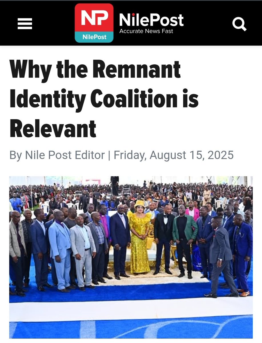 Apostle Fidel Sankara (@ap_fidelsankara) on Twitter photo The COVID-19 lockdowns exposed the church’s vulnerability to state control and global agendas. The Remnant Identity Coalition, birthed by <a href="/Prophet_elvis/">Prophet Elvis Mbonye</a> Mbonye, seeks to unite and prepare the body of Christ to resist similar future assaults.
"If they regarded you (the church) as The COVID-19 lockdowns exposed the church’s vulnerability to state control and global agendas. The Remnant Identity Coalition, birthed by <a href="/Prophet_elvis/">Prophet Elvis Mbonye</a> Mbonye, seeks to unite and prepare the body of Christ to resist similar future assaults.
"If they regarded you (the church) as