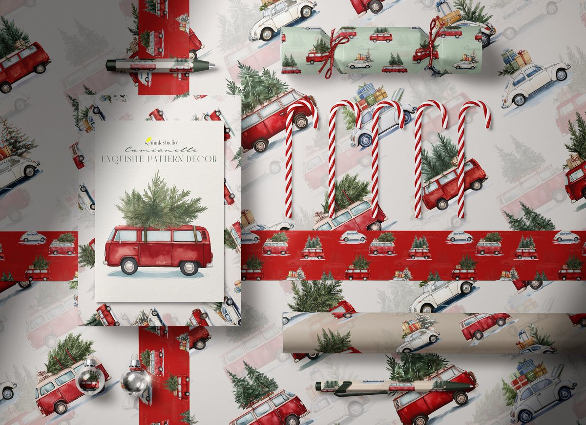 imrikstudio's tweet photo. Camionette: new Festive pattern and wallpaper decor.

Pattern here: https://t.co/3xnbWt6Fiw

Wall premiere on @happywall_com https://t.co/yP5vF1jdKv

#imrikStudio #festivepattern #christmaspattern #patternedwallpaper #exquisitemuralwall #patterndesigners #creatsyofficial https://t.co/MAohGEUbT5