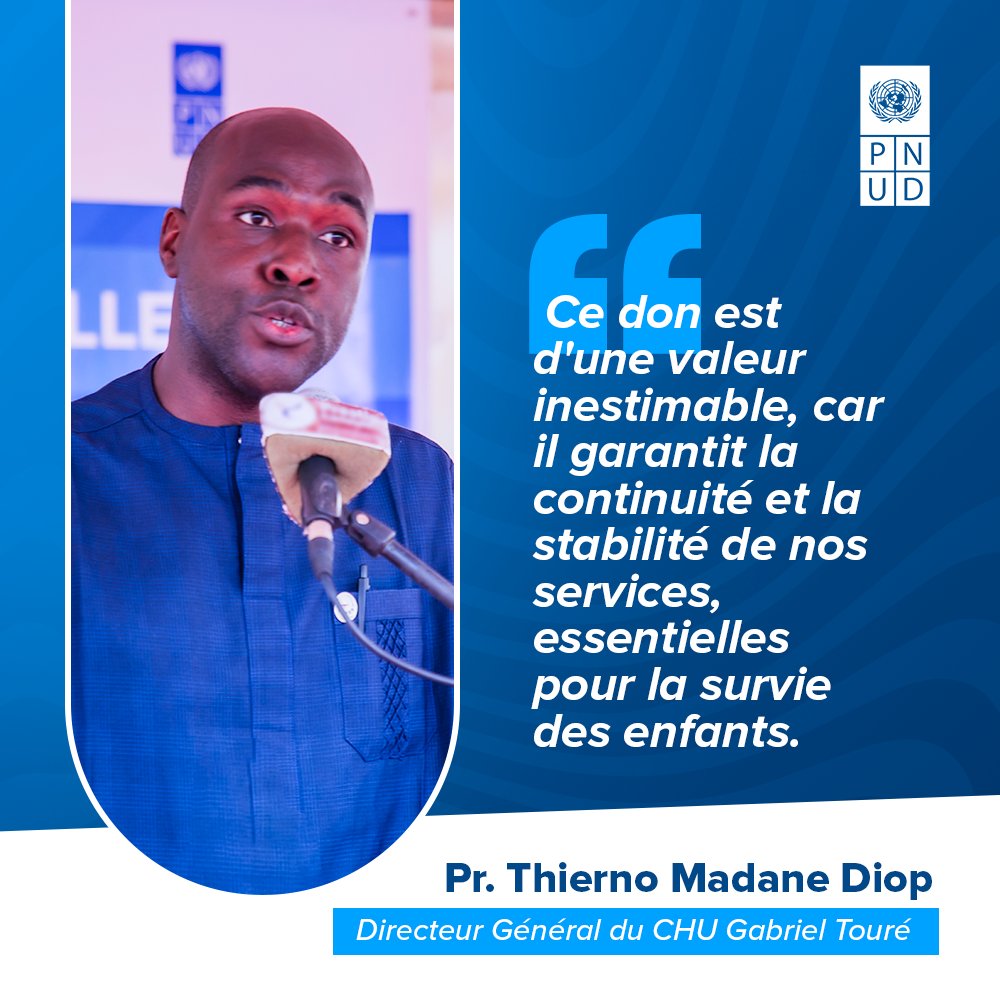 #CHU_Gabriel_Touré
Cérémonie officielle de remise d'une centrale solaire d'une capacité de stockage de 200 KWh.