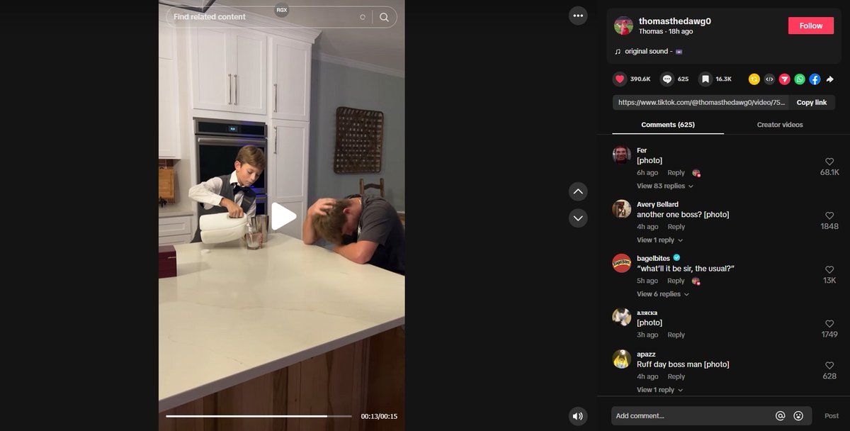 Meehan1x's tweet photo. 15 and 17 hours old with that many views is what I call a very viral trend

millions of views everyday

we're early

$milkaholic https://t.co/zbEToxFj56