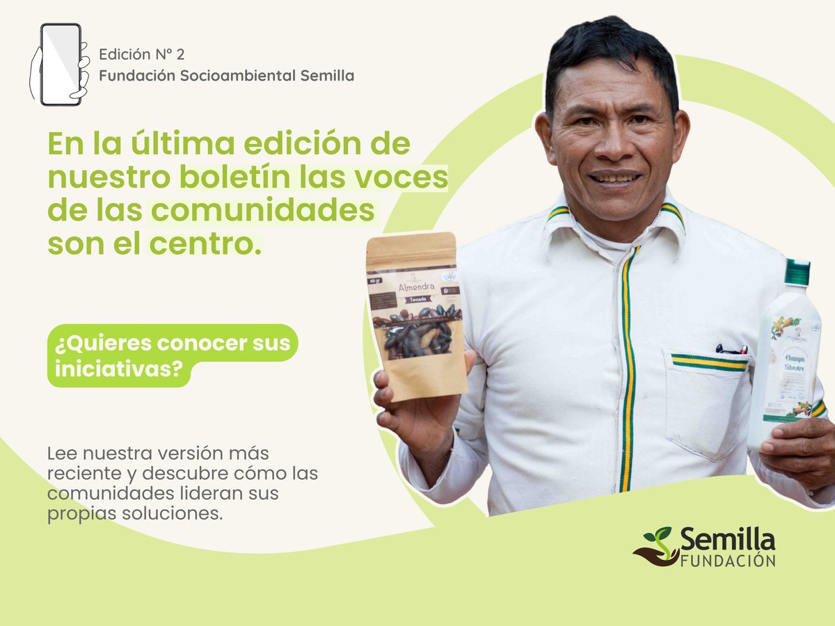 📢 ¡La edición N°2 de nuestro boletín ya está disponible!

👉 No te pierdas las historias e iniciativas de los grupos a los que apoyamos: mailchi.mp/024b3d428cf3/b…

📩 ¿Aún no estás suscrito? ¡Mantente al día con nuestras novedades! Suscríbete aquí: eepurl.com/iWPbpY