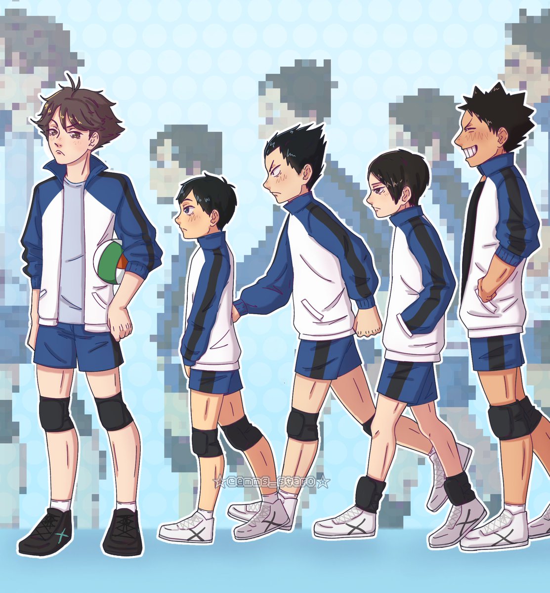 emms_star0's tweet photo. Kitagawa daiichi junior high 💙☆*
#Haikyuu #hq #fanart #oikawa #kageyama #kindaichi #kunimi #iwaizumi https://t.co/bEoRLrs73f