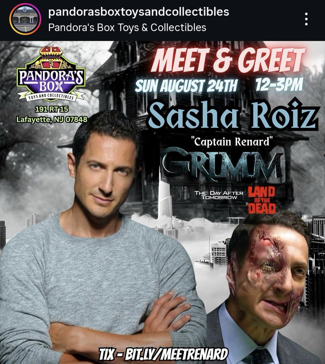PiliTF (@pilitf) on Twitter photo 10 Days Left!
Sun August 24th 12-3pm EDT
Meet and Greet with Grimm's <a href="/sasharoiz/">sasha roiz</a>
Pandora's Box Toys & Collectives
191 New Jersey 15 Lafayette
#thephiladelphiaconnection
#sasharoiz #mrsasharoiz
Tickets ➡️ bit.ly/meetrenard
#sasharoizsupportive 10 Days Left!
Sun August 24th 12-3pm EDT
Meet and Greet with Grimm's <a href="/sasharoiz/">sasha roiz</a>
Pandora's Box Toys & Collectives
191 New Jersey 15 Lafayette
#thephiladelphiaconnection
#sasharoiz #mrsasharoiz
Tickets ➡️ bit.ly/meetrenard
#sasharoizsupportive