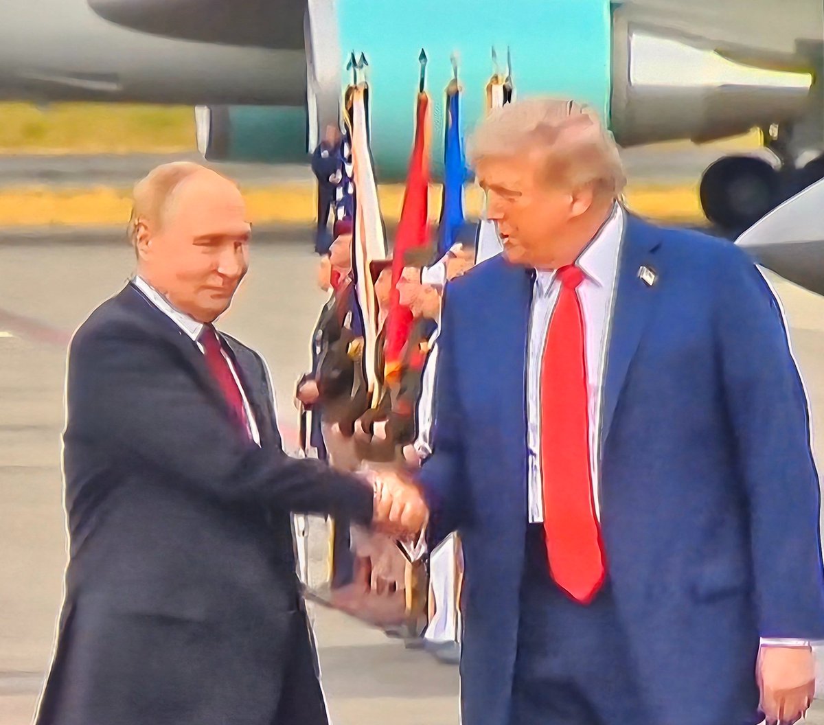 Thomas Standfield (@tstandfield1789) on Twitter photo America rolls the red carpet out for a war criminal and mass murderer.
Absolutely sickening.
<a href="/Keir_Starmer/">Keir Starmer</a> <a href="/DavidLammy/">David Lammy</a> <a href="/EmmanuelMacron/">Emmanuel Macron</a> <a href="/_FriedrichMerz/">Friedrich Merz</a> <a href="/vonderleyen/">Ursula von der Leyen</a> <a href="/EUCouncil/">EU Council</a> <a href="/DonaldTrump/">Donald J. Trump</a> <a href="/USNATO/">U.S. Mission to NATO</a> <a href="/HouseGOP/">House Republicans</a> <a href="/SenateGOP/">Senate Republicans</a> <a href="/donaldtusk/">Donald Tusk</a> <a href="/SecGenNATO/">Mark Rutte</a> <a href="/NATO/">NATO</a> <a href="/LindseyGrahamSC/">Lindsey Graham</a> America rolls the red carpet out for a war criminal and mass murderer.
Absolutely sickening.
<a href="/Keir_Starmer/">Keir Starmer</a> <a href="/DavidLammy/">David Lammy</a> <a href="/EmmanuelMacron/">Emmanuel Macron</a> <a href="/_FriedrichMerz/">Friedrich Merz</a> <a href="/vonderleyen/">Ursula von der Leyen</a> <a href="/EUCouncil/">EU Council</a> <a href="/DonaldTrump/">Donald J. Trump</a> <a href="/USNATO/">U.S. Mission to NATO</a> <a href="/HouseGOP/">House Republicans</a> <a href="/SenateGOP/">Senate Republicans</a> <a href="/donaldtusk/">Donald Tusk</a> <a href="/SecGenNATO/">Mark Rutte</a> <a href="/NATO/">NATO</a> <a href="/LindseyGrahamSC/">Lindsey Graham</a>