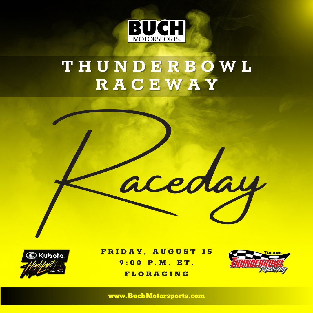 Kicking off the High Limit Racing West Coast swing tonight at Tulare! ☀

🏎: <a href="/DaisonPursley/">Daison Pursley</a> 
🏁: <a href="/TulareRaceway/">Tulare Thunderbowl Raceway</a> 
📍: Tulare, California
🕰: 9:00 p.m. ET
📺: <a href="/FloRacing/">FloRacing</a> 
📆: bit.ly/3aYnLVr
🛍: bit.ly/4hAKshv