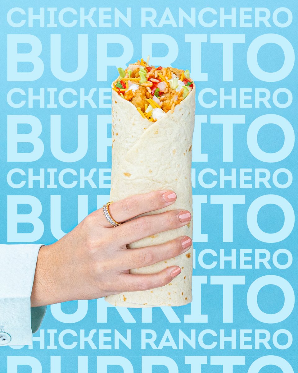 No bad days when our Chicken Ranchero Burrito is involved! 🌯🔥