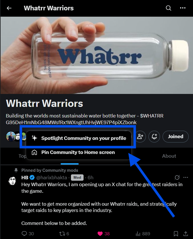 officialceaze's tweet photo. $whatrr warriors! Lets start a ripple effect! Help out by posting the community page in your bio.

Just smash that little plus star, hit “spotlight” and BOOM! You are now dripped out in your bio.💧

Lets turn this tide into a tsunami!🌊

whatrrrr! https://t.co/EyjyEXPhId
