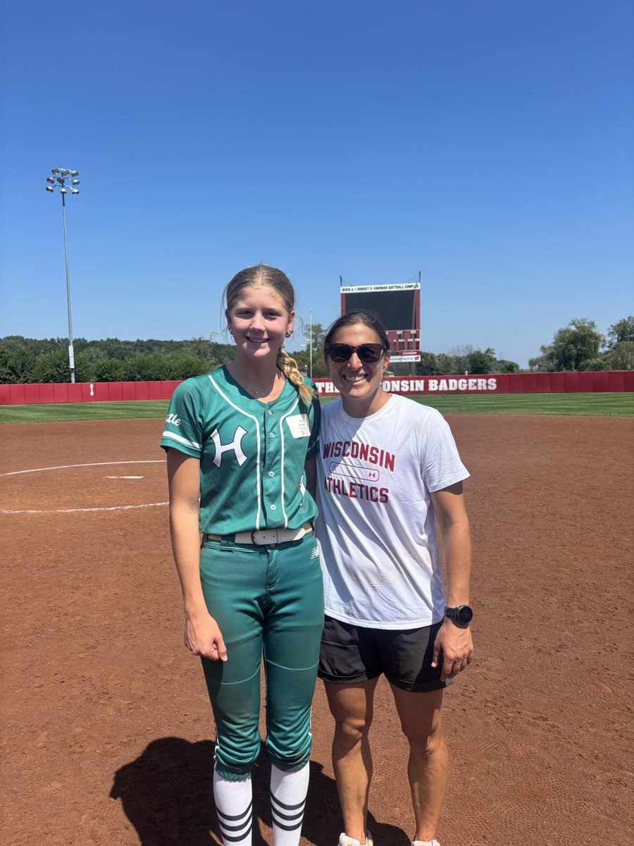 Thanks <a href="/BadgerSoftball/">Wisconsin Softball</a> for running an excellent camp! I enjoyed the fast-paced environment and fun drills. I left with great feedback to improve my game. I also appreciated the words of wisdom from current players. I can’t wait to be back! On Wisconsin!❤️🦡<a href="/BadgerHealy/">BadgerCoachHealy</a> <a href="/dzym6/">Danielle Zymkowitz</a>