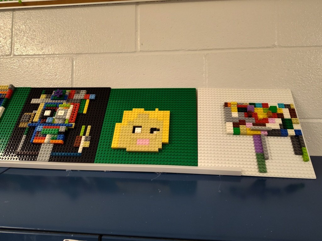 We_Are_Foster's tweet photo. 4th graders in STEM this week made abstract faces! Check out the 4th grade faces! https://t.co/C5M3x3ZVuN