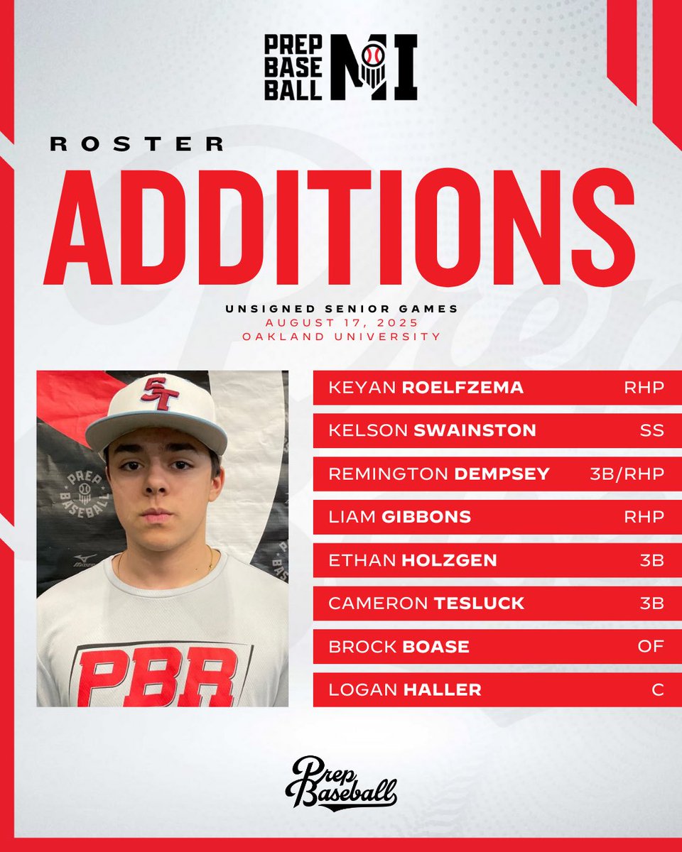 𝐌𝐢𝐜𝐡𝐢𝐠𝐚𝐧 𝐔𝐧𝐬𝐢𝐠𝐧𝐞𝐝 𝐒𝐞𝐧𝐢𝐨𝐫 𝐆𝐚𝐦𝐞𝐬

🗓️ August 17
📍 Oakland University

Welcome to the following players ⬇️

View the full roster 👉 loom.ly/N6VofJM