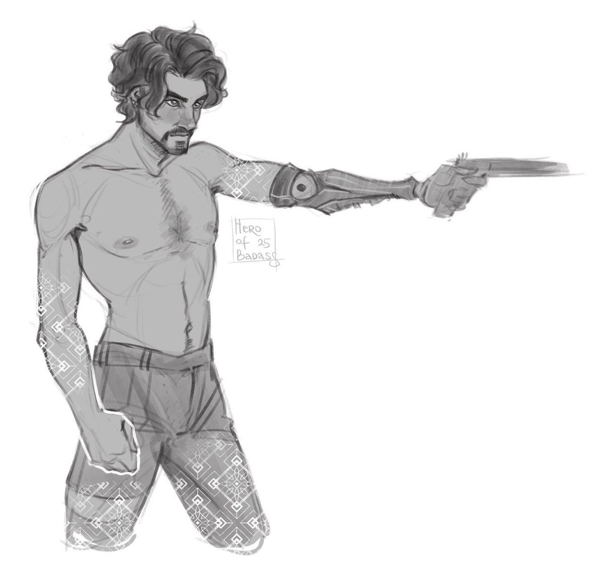 Anatomy training is more interesting when you are drawing your fav ones.
#Expedition33 #ClairObscurExpedition33 #Verso #Gustave