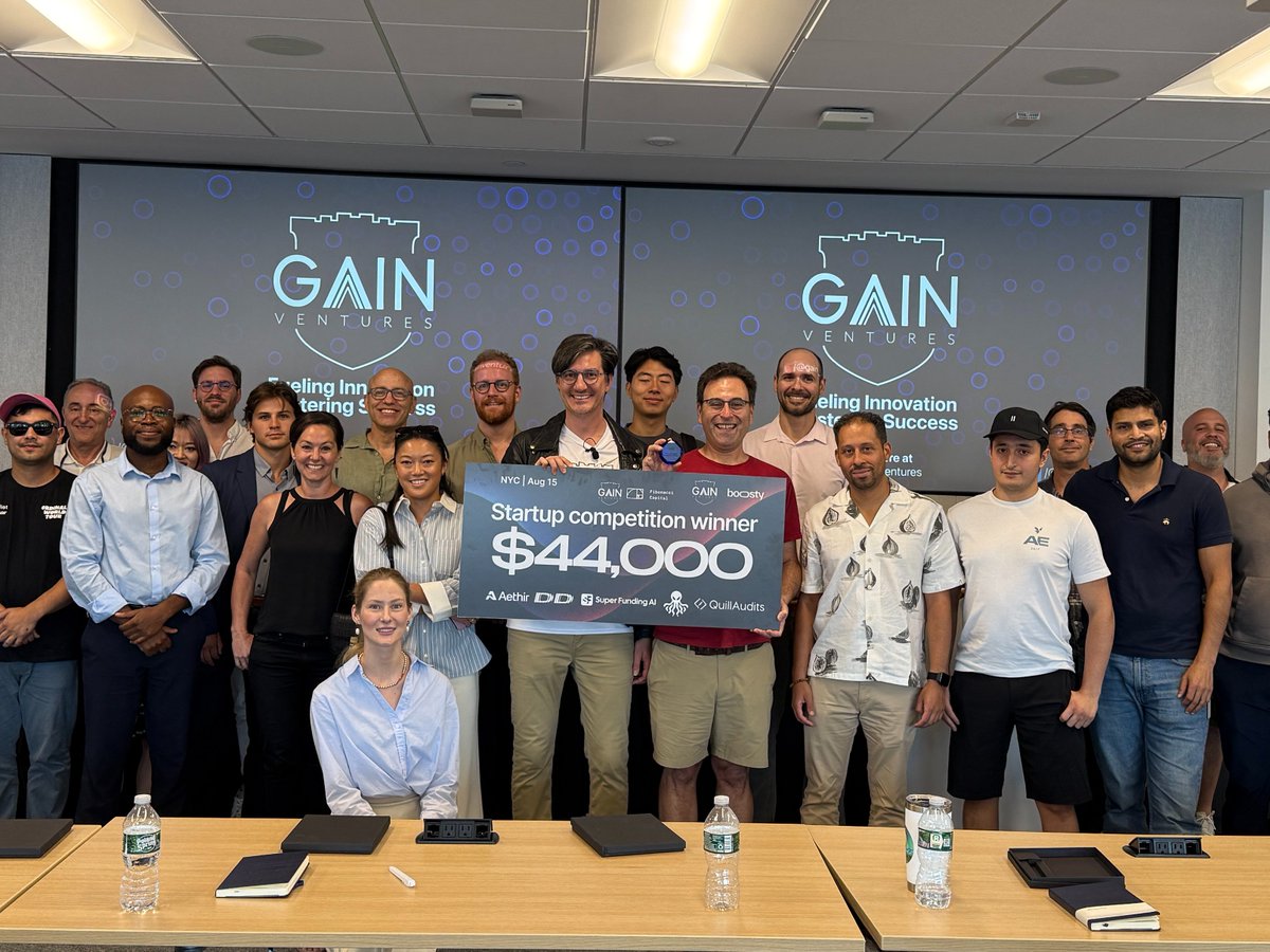 MRKDDJ's tweet photo. Thank you @GainVentures for allowing me to pitch and to your amazing panel of judges for picking https://t.co/4emW8C4pZb as the winner! Looking forward to the $44K in @BoostyLabs @AethirEco @superfundingai @mywebacy @QuillAudits_AI and @crmchat credits helping us #unleashthebeat https://t.co/p1DKrKnKQ7