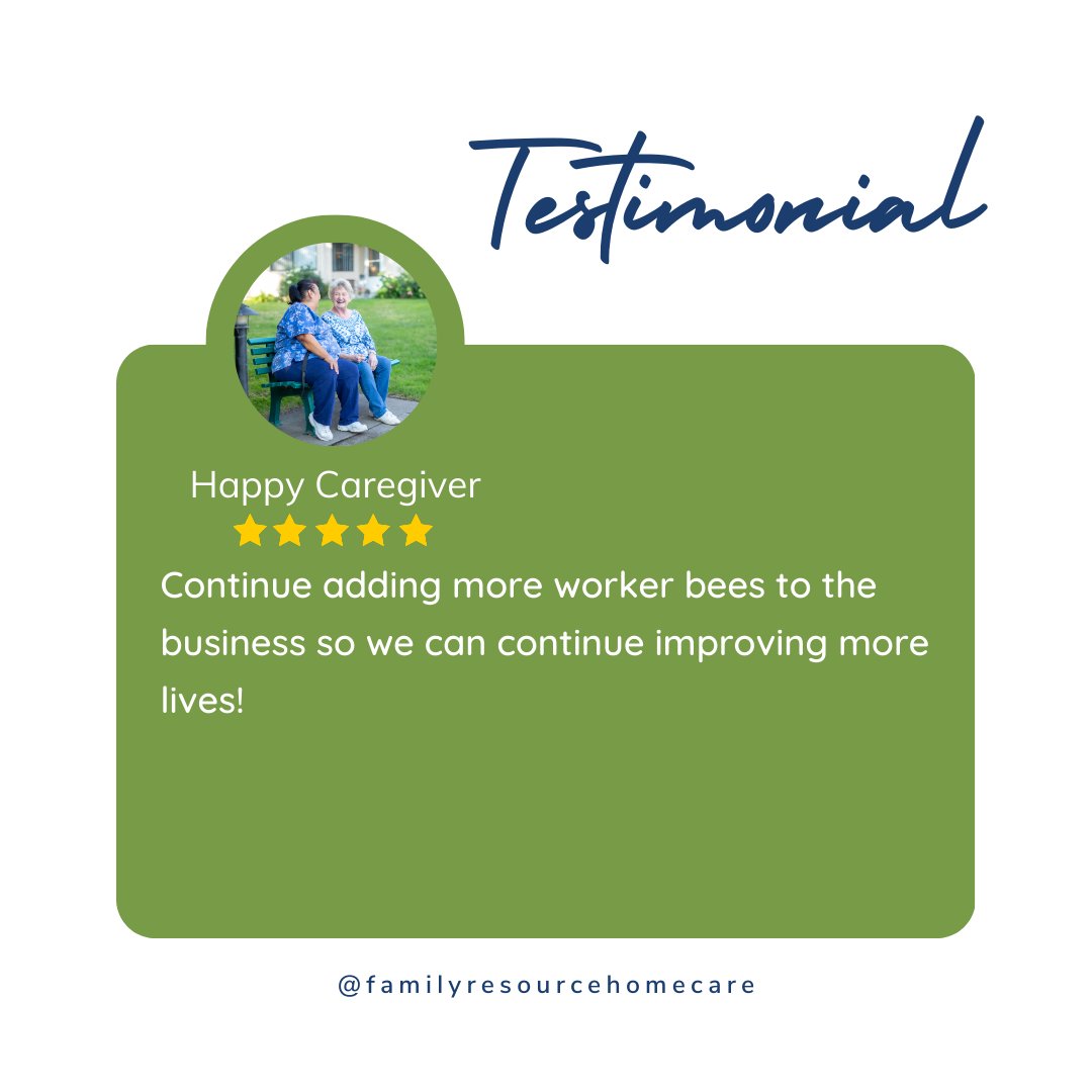 FRHomecare's tweet image. 💬 The best feedback comes from those on the front lines of care. See what our caregivers say about being part of Family Resource Home Care.

#CaregiverRecognition #TeamFRHC #CaregiverLife #HomeCareCareers #FamilyResourceHomeCare