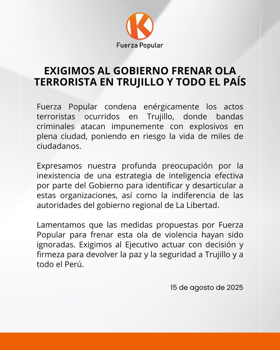 Partido Político Fuerza Popular tweet media