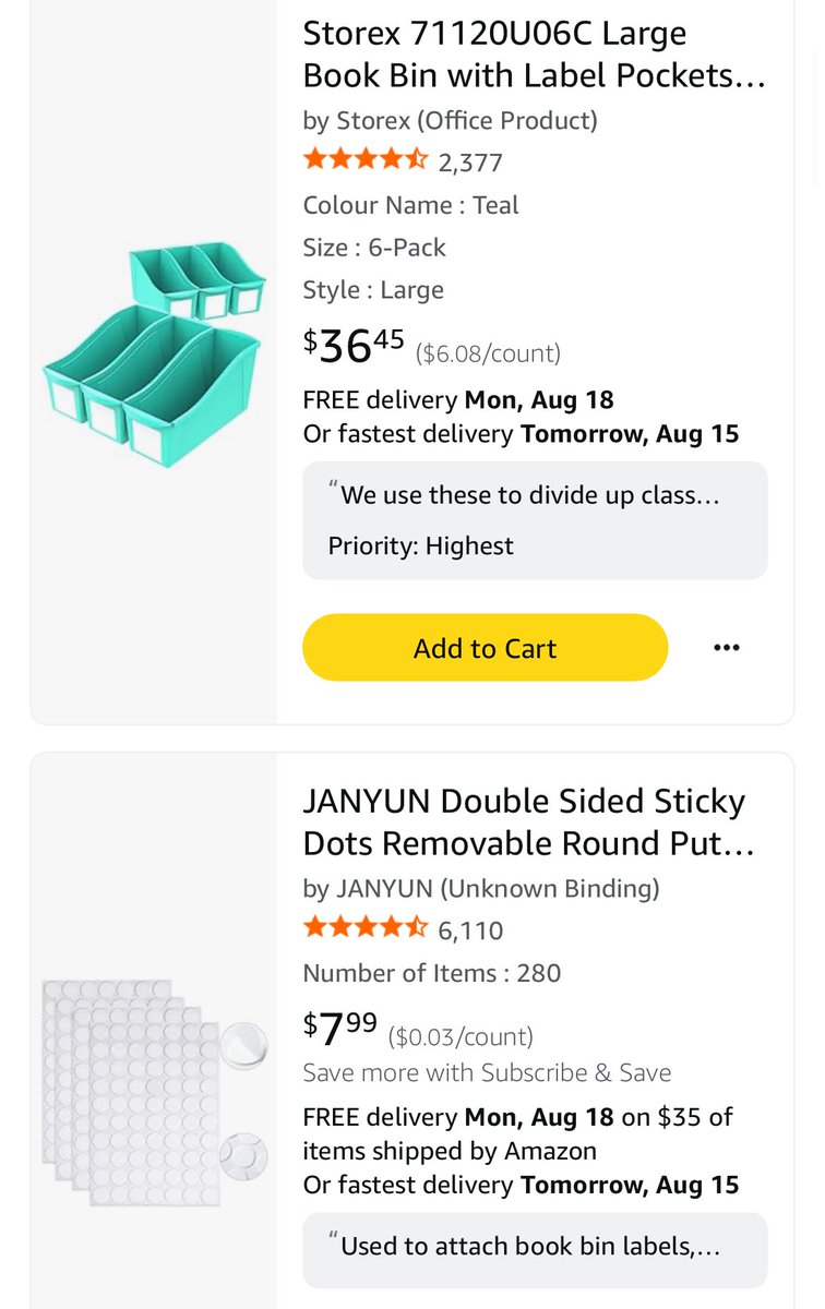 SummerLover47's tweet image. I hit 500 followers! Thank you so much for the support! Hoping to keep the celebration going by getting some support for my daughter&apos;s class list.
Book bins are a high priority items still needed
shorturl.at/BJNTX

#clearthelist #clearthelistcanada #clearthelists